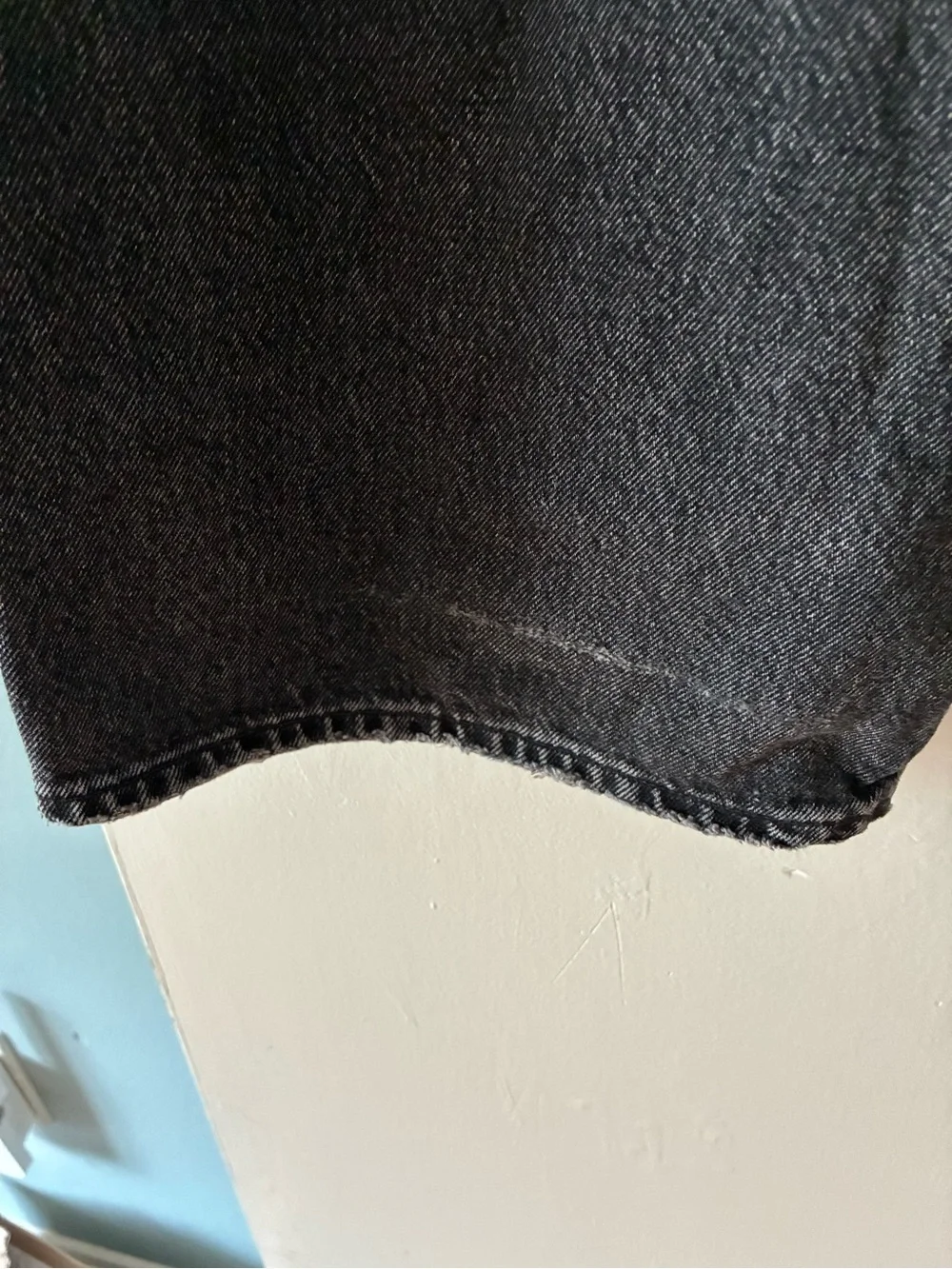 Agolde Black High-Rise Wide Leg Jeans - Picture 7 of 8